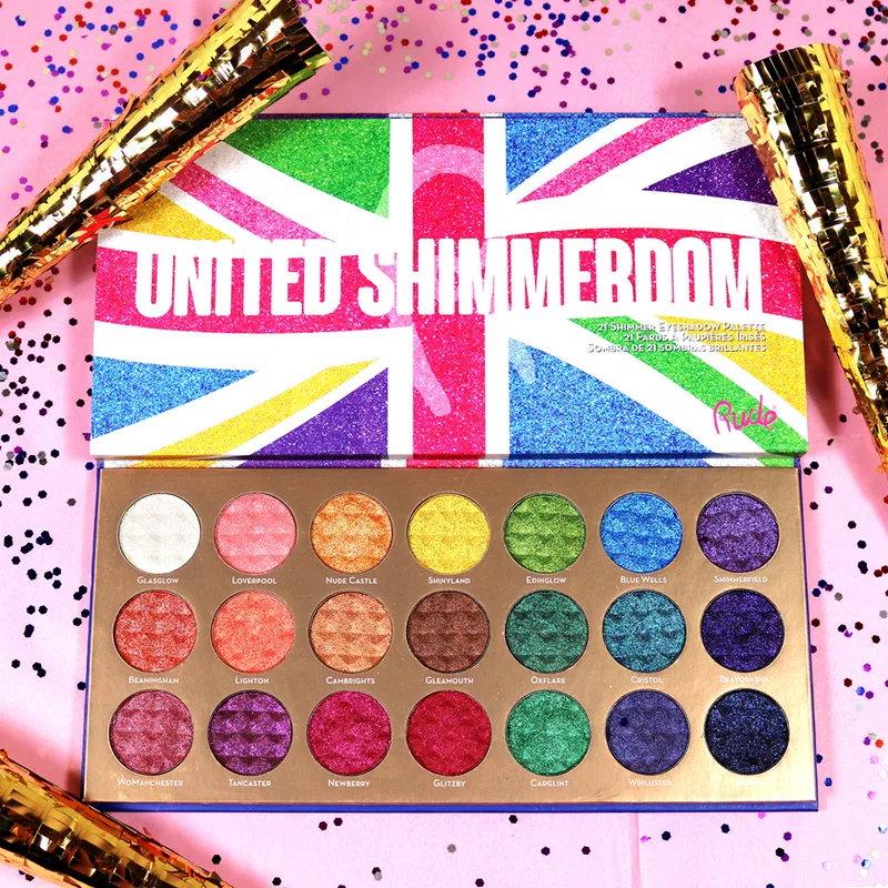 [Готов к продаже США RUDE United Shimmerdom Тени для век 21 оттенков палетка глаз]