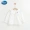 Cô gái Disney áo sơ mi dài tay màu trắng Cô gái lớn áo sơ mi búp bê mùa xuân và mùa thu áo mới 2019 quần áo trẻ em - Áo sơ mi