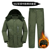 902 военный зеленый китайский хлопчатобумажный пиджак+брюки с брюками
