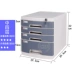 a4 Desktop khóa nhựa loại tủ ngăn kéo tập tin tủ hồ sơ nội thất văn phòng hộp lưu trữ hộp lưu trữ Aigui Tủ hồ sơ