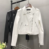 Likarulla short da nữ 2019 phiên bản Hàn Quốc mùa xuân và mùa thu mới khí chất là áo khoác da xe máy mỏng áo khoác ngắn - Quần áo da áo khoác da nữ xịn