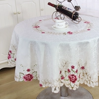 Европейский стиль обеденный стол ткань круглый овальный стол