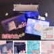 (Фиолетовый) Подарочная коробка+подарочная сумка+поздравительная открытка+lafite cao+light