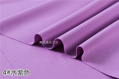 taobao agent Thin light purple Roland water purple all -polyester knitted Roman cloth skirt pants shirt clothing elastic fabric