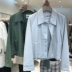 Phiên bản hàn quốc xuân hè 2019 đầu thu mới thời trang áo khoác mới hoang dã phong cách Hong Kong áo khoác da ngắn tay nữ thủy triều - Quần áo da Quần áo da