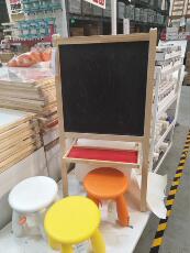 Холст для рисования ikea代购宜家家居莫拉画板书写板画架小黑板 儿童花架写字板 301.678.52