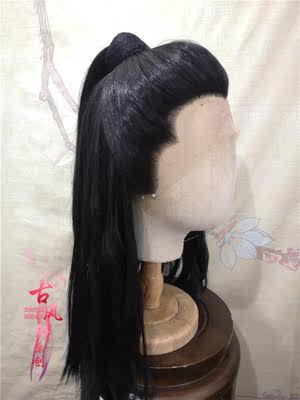 taobao agent Gufeng Xuan Gua Gua Hand Hook Qi Baoshan Wig Men's New White Lady Legend Lace Universal COS