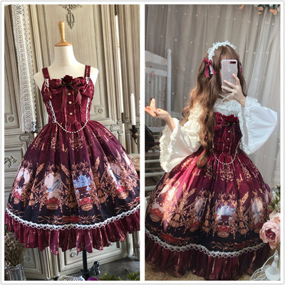taobao agent 逗酱 Genuine retro elegant dress, Lolita style, Lolita Jsk, lifting effect