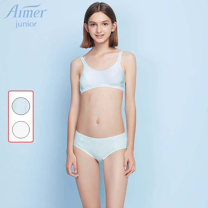 Aimer junior loves girls comfortable sports waist flat angle children junior high school underwear AJ123441