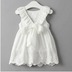 Thời trang tinh khiết trắng khí trở lại v bướm cô gái ăn mặc 2018 mùa hè mới bé vest váy 0032 Váy