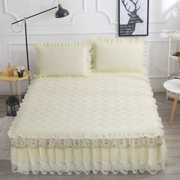 Châu Âu bông dày một mảnh giường váy ren Simmons bảo vệ tay áo 1.5m1.8 m khăn trải giường giường bìa trượt - Váy Petti