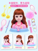 Cô gái búp bê thực hành đồ chơi có thể chải tóc buộc tóc với công chúa búp bê nửa thân 4 thanh - Búp bê / Phụ kiện