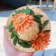 Апельсиновая высушенная цветочная соломенная шляпа