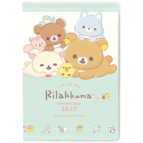 Japan-X Liangxian Rilakkuma Corner Corner Biology 2023 Handbook Notebook