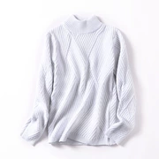 Áo mưa nhẹ cho nữ 1,46 kg J 2 Phiên bản Hàn Quốc của áo len cổ tròn mỏng, áo len dệt kim dài tay mùa thu mới