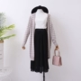 H ¥ 2 Mùa Thu mới của phụ nữ dài tay cardigan sọc lỏng áo sơ mi mỏng Hàn Quốc thời trang hoang dã áo len ao len