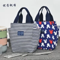 Túi xách nữ Túi xách Nhật Bản và Hàn Quốc Bento new 拎 túi vải hộp đựng đồ ăn trưa hộp đựng túi vải nhỏ Túi vải balo cho mẹ bỉm sữa loại nào tốt