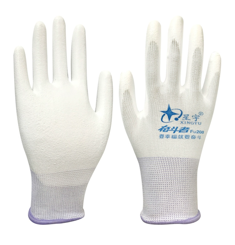 Găng tay bảo hộ lao động mỏng Xingyu Struggler FU208 Xingyu pu508 điện tử chống bụi, chống mài mòn, chống trượt, thoáng khí, mỏng găng tay đa dụng 3m 