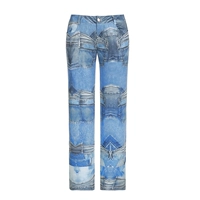 WBP01322 Blue Imation Denim Print