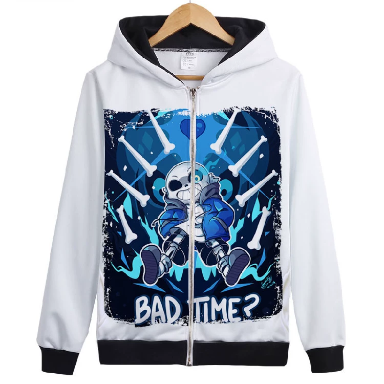 Sweatshirt with hood with zipper for men and women for students, autumn jacket