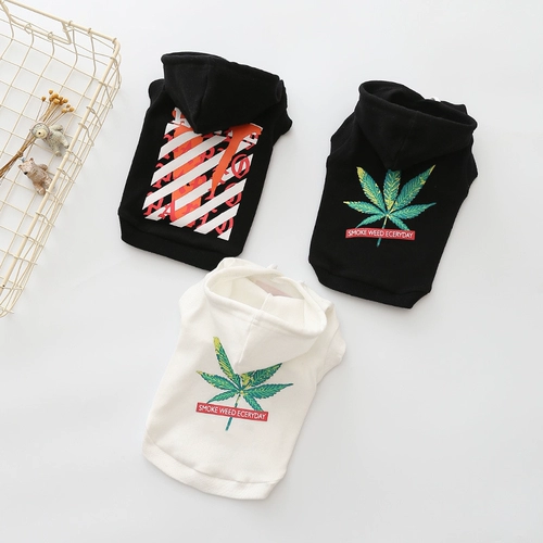 Осенняя собака Тедди Свитер Свитер с капюшоном Сюенари Два домашних животных домашних животных осень и зимний костюм домашних животных в дурага