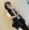 2018 mùa hè phần mỏng Hàn Quốc phiên bản của vest của phụ nữ cơ thể mỏng màu đen dài tay phù hợp với cổ áo vest vest