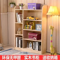 Книжный шкаф из натурального дерева, книжная полка для школьников, система хранения