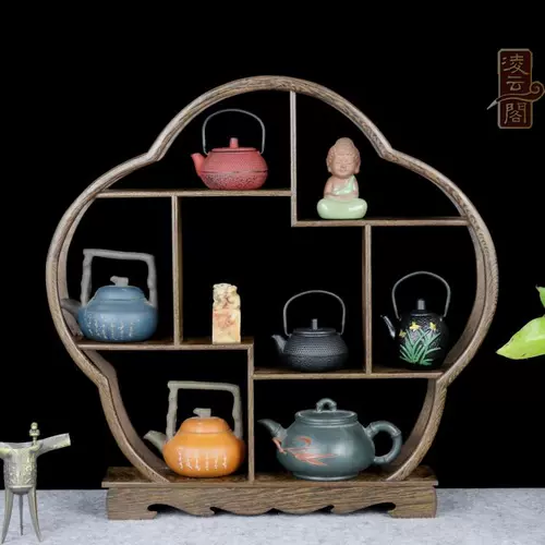 Куриное крыло Mobu Древнее твердые леса Doroger Strange Jade Antiques Crafts Purple Sand Cheapot Display