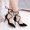 Giày nữ mùa hè 2018 phiên bản Hàn Quốc mới của giày cao gót quai ngang mũi nhọn Giày đế xuồng đế xuồng đế bệt giày sandal nữ đi học