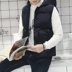 Vest áo khoác mùa đông nam vest cotton vest vest Hàn Quốc phiên bản của xu hướng của những người yêu thích bánh mì vài áo ghi lê mùa thu và mùa đông xuống Trang phục Couple