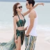 Mới cặp đôi áo tắm nữ bikini ba mảnh áo tắm nữ mùa xuân nóng khu nghỉ mát bên bờ biển nam phù hợp với bãi biển - Vài đồ bơi 	đồ đôi maxi đi biển Vài đồ bơi