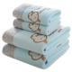 Синий кролик с тремя -набор (1 баня полотенца+2 полотенец)