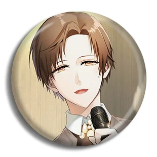 Значок Mystic Messenger Mysterious Messenger, металлический пин 58 мм, полностью металлический