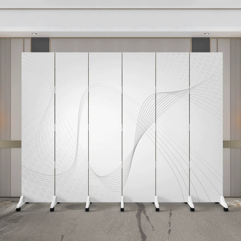 Tùy chỉnh 
            màn hình trắng phân vùng văn phòng phòng khách hiện đại đơn giản có thể gập lại vách ngăn di động phòng ngủ khối rèm vách ngăn kính cường lực 