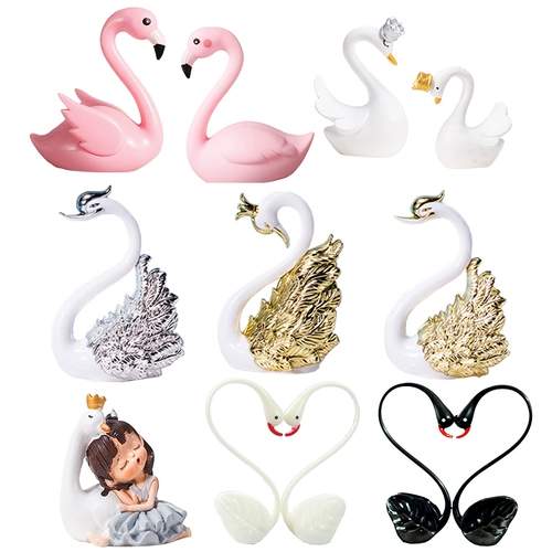 Лебедь, украшение, креативное вечернее платье на день Святого Валентина, фламинго, наряжаться