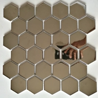 Серебряный, шестиугольный