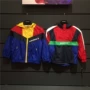 Quần áo trẻ em Converse Converse 19 mùa thu trai mới dệt dây kéo áo khoác trùm đầu 932150-001 - Áo khoác áo khoác nam trẻ em