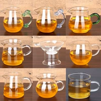 Kai li kung fu trà đặt phụ kiện thủy tinh chịu nhiệt cốc công bằng kính thủy tinh trà biển tách trà trà lọc trà bị rò rỉ bộ ấm trà cao cấp