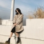 Zhuangzhuang mùa đông Hàn Quốc tính khí áo dài nữ chic len áo cao đẳng gió áo len thủy triều áo khoác gió nữ