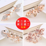 Top clip nhỏ rhinestone kẹp tóc mùa xuân clip cung Hàn Quốc hoang dã nữ thẻ tóc bắt clip trang sức đầu