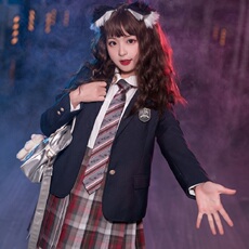 ДК/ДК/школьной формы, потому что 现货 代号ak格裙三月海jk制服正版日系格子裙半身百褶裙秋冬校供