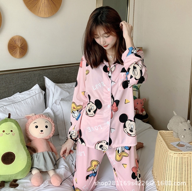 Mi Qi [Pink]pyjamasladiesNightwearWomenPajamassetPijamasSolid