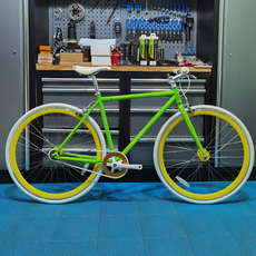 Велосипед с глухой передачей 凯路仕追风2.0死飞自行车 彩色炫彩活飞700c成人个性单车倒刹车