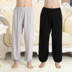 Pajama quần nữ mùa hè bông quần cotton quần quần cotton lỏng quần lụa nhân tạo cotton nam mỏng dành cho người lớn quần muỗi Quần tây