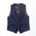 Suit vest vest nam phiên bản Hàn Quốc của Anh retro sọc giản dị vest vest hai mảnh phù hợp với chú rể ăn mặc thủy triều - Dệt kim Vest áo len nam trung niên Dệt kim Vest