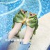 Dép nữ mùa hè hình dạng cá vui trẻ em phim hoạt hình món quà sáng tạo vài mô hình cha mẹ và con muối dép cá màu xanh lá cây mực miệng giày Dép