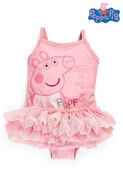 18 mùa hè mới cho bé gái đồ bơi trẻ em Pepe lợn lợn Bộ đồ bơi một mảnh áo tắm cho bé - Áo liền quần