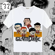 Slam Dunk Ngắn Tay Áo T-Shirt Sakuragi Hoa Road Ryukawa Maple Bóng Rổ Phim Hoạt Hình Thể Thao Các Cặp Vợ Chồng Nam Giới và Phụ Nữ Hoạt Hình
