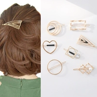 Элегантная милая металлическая брендовая заколка для волос, шпильки для волос, популярно в интернете, простой и элегантный дизайн