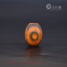 Нефрит 西藏龟纹三眼天珠福绿寿三眼老玛瑙玉髓天珠散珠手链手串配珠锁骨